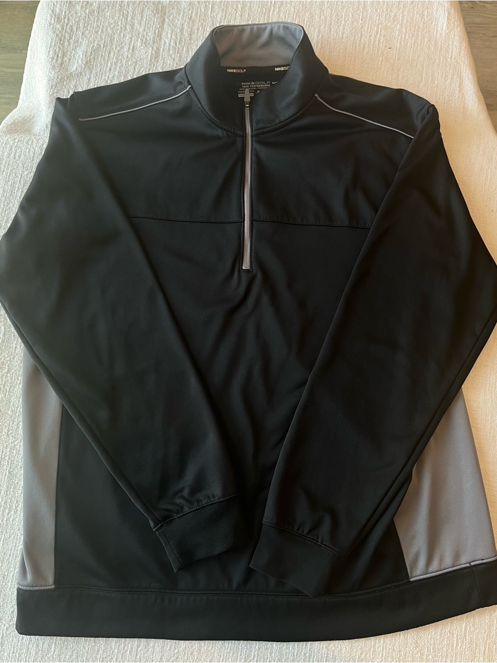 Nike Golf Tour Performance Therma-FIT 1/4 Zip Pullover Men's XL Black Jacket